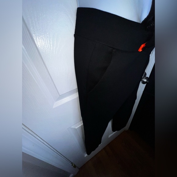 Loft Women's Small Black Pull On Straight Leg Ankle Crop Pants Ponte Stretch S - Picture 14 of 14